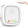 Yeerain Rilevatore di Gas 100% a Batteria, Rileva Gas Naturale e Metano, Allarme Acustico e Visivo per Casa e Camper (Batteria Inclusa)