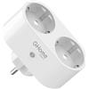 GHome Smart Wifi Smart Plug, presa 2 in 1 con monitoraggio dell'energia, controllo tramite e app, compatibile con Alexa e Google Home, bianco [non compatibile con France Plug]