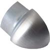 Dalsys Profilo terminale quarto di tondo angolo esterno, profili acciaio inox spazzolato 12,5mm, paraspigoli muro, profili acciaio inox, profilo
