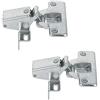 Gedotec 2 pezzi - GedoTec CERNIERA CARAVAN stollen-scharnier 95° kurzarm-scharnier 95° per viti MOBILI CON ANGOLARE PIASTRA stollenanschlag Pentola acciaio nichelato qualità del marchio loro zona living