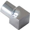 Dalsys Angolo interno per binario per piastrelle profilo a quarto di cerchio in acciaio inossidabile lucidato 8mm, profilo per piastrelle