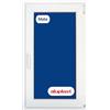Winwindo Finestra in PVC rinforzato 600 x 1000 bianco | oscillante destro | vetro Climalit opaco | Profilo Aluplast | Consegna 24/48 ore