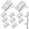 CHILDWEET Clip Metalliche per Mensole in Acciaio Set da 10 Pezzi, Supporti per Ripiani Resistenti per Armadi e Schedari, Accessori per Mobili Semplici da Installare per Organizzazione Casa