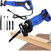 ZanGe Seghetto alternativo ZanGe, 900 W, profondità di taglio 150 mm, regolabile senza utensili e cambio lama, sega elettrica per tagliare legno, plastica e metallo