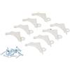 Merriway Bulk Hardware BH00074 Angolari di Supporto per Specchi, Set di 8 Pezzi