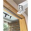 Elitix Binario per Porta Scorrevole Kit di Binari per Porte Scorrevoli A Soffietto, Kit di Binari per Armadi Pieghevoli, Guida per Porta A Zanzariera per Patio A 2 o 4 Ante(4-door,4000mm/157 inch)