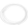 PATIKIL Tubo Silicone 3/16 Id x 5/16 Od, 1 Rotolo 3.28ft Tubo Flessibile Silicone Puro Alto Tubo Flessibile Trasparente per Trasferimento Acqua Aria Liquidi Produzione Birra Fatta Casa