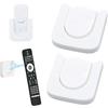 ZJCANGLIU 2 Pezzi Porta Telecomandi da Muro e Parete, per Prese di Ricarica, Router, 4 cm (Bianco)