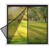 SHURUO Rete Anti Zanzariera Nero 104x120cm Magneti Potenti Anti Zanzare e Insetti Facile da Montare Legno Ferro e Alluminio Compatibile