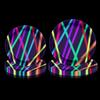 APUXXJUPA Piatti di carta fosforescenti, che si illuminano al buio, include 17,8 cm e 22,9 cm stampati con piatti luminosi per decorazioni per feste Let's Glow, per 20 persone