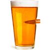 Lucky Shot Bicchiere da birra da 473 ml, unico boccale da birra patriottico vecchio stile per degustazione di birra Guinness, da uomo, regalo di pensionamento per uomini (singola pinta)