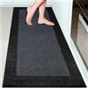 DOMUSTEX Tappeto Cucina 60 x 178 cm, Tappeto Antiscivolo e Lavabile in Lavatrice, Tappetino d'Ingresso Assorbenti per Cane, Corridoio, Bagno, (Imballaggio Rotolo)