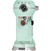 PYRAMIDEA Macchina del Caffè Espresso First Class con Pompa Italiana ULKA 15 Bar, Serbatoio 800 ml, Compatibile con Cialde e Caffè in Polvere, Colore Verde, 1350W