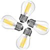 Spacelumen Lampadine LED dimmerabili E27 da 4W, equivalenti a 40W 4 pezzi | attacco G45, bianco caldo 2700K, lampadine a LED per ventilatori da soffitto, lampade da toeletta e lampade a sospensione
