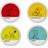 Excelsa Peanuts Set 4 Piatti Pizza in Porcellana, Snoopy Linus Woodstock, Ø 30,5 cm