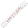 FANCYDRESSCOZ Festone decorativo per 13° compleanno, in oro rosa, per 13 anni, bianco e oro rosa
