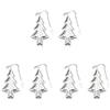 Cabilock 6 pezzi Teelecker in acciaio inox porta foglie di tè a maglia fine, filtro per tè di Natale, filtro per a forma di di, a forma di albero di Natale, per negozi di, utensili da