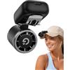 gaiatop Ventilatore a clip per cappello, ventilatore turbo portatile a 3 velocità, mini ventilatore a mani libere, pieghevole a 180°, ventilatore personale per golf all'aperto, viaggi, (nero)