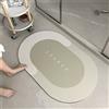 Hinnin Tappeto Bagno Antiscivolo, Tappeti Bagno Assorbenti, Tappetini per il Bagno, 50x80cm, Bagno Tappeto Assorbente, Tappetino da Bagno Microfibra Lavabile Asciugatura Rapida Morbido, Doccia Cucina, Ovale