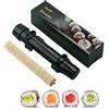 Frdelma Set per la Preparazione di Sushi, 2-Piece Maker Sushi con Tappetino in Bambù, Strumento per Rullo fai da te per Principianti a Casa (Nero)