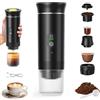 VHV Caffettiera portatile 3 in 1, ricaricabile per macchina da caffè portatile da viaggio, 12 V, macchina da caffè espressa per capsule, caffè macinato, per campeggio, viaggi, ufficio, auto, casa