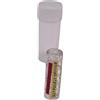 Rolling Station LTD Punta filtro in vetro ritorto - 7 fori - 9 mm x 30 mm design, facile da pulire, scegliere tra blu, trasparente, rosa, oro, verde, viola, 6 colori (1 pezzo) (trasparente)