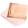 KraftiSky Foglie di rame - 100 fogli di rame in vera lamina di rame 14 x 14 cm metallizzato foglia oro rosa per lavori fai da te, dipinti, doratura, mobili, trucco e nail art