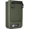 Dolvitrny Ventilatore da collo indossabile, portatile, ricaricabile tramite USB, 3600 mAh, ventilatore personale silenzioso, con luce a LED, per campeggio, corsa all'aperto (verde militare)