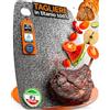 NovaFrame Tagliere in Titanio per Cucina 100% Puro - Tagliere Titanio Doppia Faccia Antibatterico 30x20 cm - Taglieri in Titanio per Cucina Ultra Resistente - Titanium Cutting Board Professionale (30x20cm)