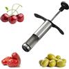 Vellichor In acciaio inox resistente per ciliegia/dattero, rimuove rapidamente ed efficientemente pietre o semi con il perno a molla | Divertente da usare