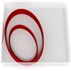 Custom Cutters Set di 2 formine ovali per biscotti/fondente, 5 cm + 8 cm