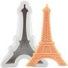 MINFEIDMS Stampo in silicone a forma di Torre Eiffel di Parigi | Cake Chocolate Decorating Cupcake Topper Candy Pasta Polimero Argilla