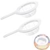 HREDZEO Passoire à Maille Fine,2 Pcs Tamis Cuisine Passoire Plastique Passoire Nylon Alimentaire Filtre Tamis à Jus Passoire Réutilisable Passoire Plastique Passoire Mailles Avecpoignée(200/400 chacune)