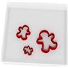 Custom Cutters Mini/Tiny Gingerbread Man Waving Set di 3 taglierine per fondente 1,5 cm + 2 cm + 3 cm