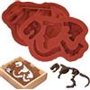 Keepaty Stampi in silicone a forma di dinosauro, a forma di ossa di dinosauro, antiaderenti, per uso alimentare, per bambini, divertenti stampi fai da te per cioccolatini, caramelle, gommosi per