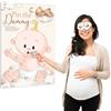 Pink Bee Baby Shower Games Gender Reveal Pin The Dummy Party Teddy Bear Theme Fino a 20 Giocatori