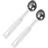 Giantree 2 cucchiai dosatori da 1/2 cucchiaino (1/6 cucchiaio) da 2,5 ml | 2,5 cc | 2,3 g, cucchiaio dosatore in acciaio inox, cucchiaio dosatore in metallo con manico lungo, gadget da cucina per