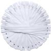 kgs 30,5 cm in nylon con cerniera | Alta qualità cucito zipper | 12 cerniere/confezione White