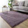 Hearda Tappeto Salotto Pelo Lungo Shaggy, Tappeto Peloso per Camera da Letto Morbido e Soffice Tappetino Peloso Pelo Lungo Moderno Lavabile con Fondo Antiscivolo (Viola scuro,140x200cm)