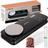Ruhhy Macchina sottovuoto con bilancia 2 in 1 - 80 kPa, doppia pompa 9 l/min, 120 W, larghezza di saldatura 30 cm, dado scorrevole integrato, 6 modalità (Dry/Moist/Moist+, Pulse, Vac&Seal, Seal)
