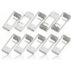 Hopzab 10 clip a molla per downlight, 46 x 19 mm, morsetti di fissaggio resistenti per plafoniere LED da incasso, universali, clip di fissaggio in acciaio resistente per faretti e luci di pannello