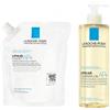 La Roche Posay Lipikar Syndet AP+ Crema Detergente 400 ml REFILL + Olio Lavante Relipidante Anti-arrossamenti Anti-prurito 400 ml