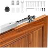 VEVOR Kit Binario per Porta Scorrevole Guida Singola per Porta a Scomparsa Lunghezza 1135 mm, Kit Ferramenta per Guida in Lega di Alluminio di Porte Scorrevoli Chiusura Ammortizzata Larghezza 610 mm