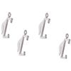 Merriway BH03996 Ganci Scorrevoli per Tendaggi su Binario Harrison Drape Extra Valance Lux, Bianco, Set di 30 Pezzi