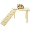 EnixwH 13 × 19 CM Piattaforma Gabbia Criceto Giochi per Criceti Supporto