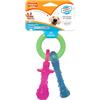 Nylabone | Masticabile per la dentizione dei Cuccioli Puppy Teething Chew | A Forma di Ciuccio | Gusto Bacon | per Cani di Taglia Molto Piccola/Cuccioli (Fino a 7 kg) | Mascelle Delicate/dentizione