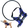Generic Pettorina protettiva per cani ciechi, 22 cm, collare di navigazione per cani con strisce riflettenti, anello di per la navigazione degli animali domestici, per passeggiate, viaggi, addestramento