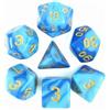 Epic Forge -Set di 7 dadi in scatola - Blu Celeste e Blu Fusione