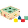 small foot 10944 Cubo plug-in Move it! in legno certificato FSC, gioco di forme per promuovere la logica, da 12 mesi.