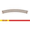 Hornby TT TT8005 Curva a scartamento TT, 3° Raggio 30°, Pezzi di Binario Extra per modellini ferroviari, Pezzi di binari del Trenino, Include: 1x Curva del 3° Raggio da 353 mm